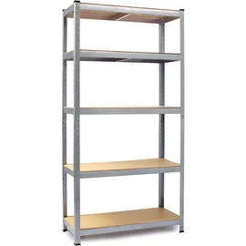 Humberg Schwerlastregal Metall 40 x 90 x 180 cm Silber