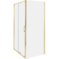 Duschkabine YORO 80 x 100 x 185 cm Gold