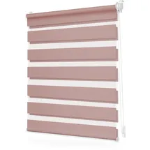 Lichtblick 	Duo Rollo / Doppelrollo Klemmfix 45 x 130 cm verspannt altrosa 