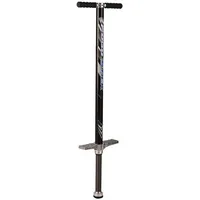Relaxdays Pogo Stick für Kinder oder Erwachsene, Schwarz,Silber
