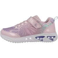 GEOX J Assister Girl Sneaker, PINK/Lilac, 35 EU