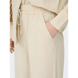 Jdy JDYSAY Linen HW Wide Pant Schlupfhose Beige M 38