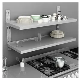 vidaXL Wandregal 120 x 30 cm Grau