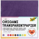 Folia Transparentpapier Faltblätter 15 x 15 cm 500 Blatt mehrfarbig