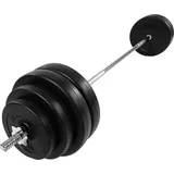 MOVIT Langhantel Set 60,5 kg schwarz