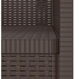 vidaXL 1-Sitzer Sessel Rattan-Look PP Braun