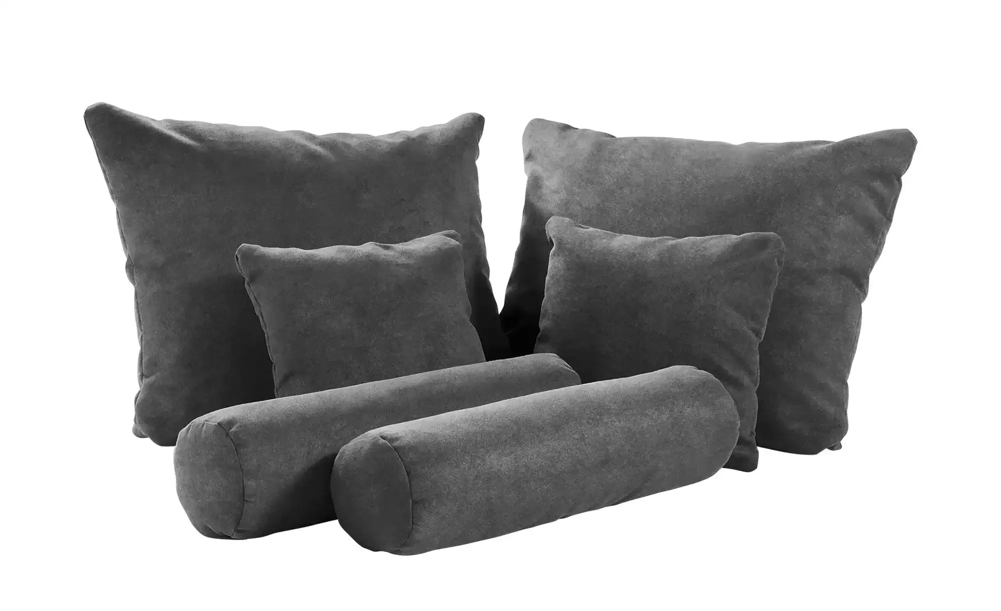 meinBett Deko-Kissenset  6-teilig  Pembroke , grau