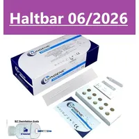 25x Clungene Haltbarkeit 06/26 BIO-TECH COVID-19 & Antigen Schnelltest Rapid Test Clungene 3in1 Lolli Nasal Spuck Rachentest CE 2934