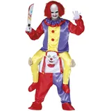 FIESTAS GUIRCA Lustiges Clown Huckepack Kostüm für Erwachsene L