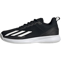 adidas Herren Courtflash Speed Tennis Shoes-Low (Non Football), core Black/FTWR White/Matte Silver, 46 EU