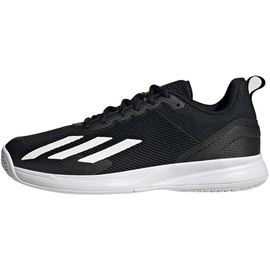 adidas Herren Courtflash Speed Tennis Shoes-Low (Non Football), core Black/FTWR White/Matte Silver, 46 EU