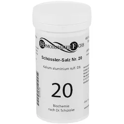 HOMOEOPATHIEFUCHS Schüssler-Salz Nummer 20 Kalium aluminium sulfat D6 Biochemie 400 St Tabletten
