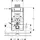 Geberit GIS WC-Element mit Omega UP-Spülkasten, Bauhöhe 1000 mm