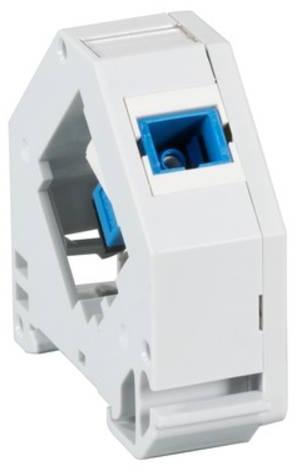 Hutschienenadapter für LC Singlemode, 2 -- Ports Glasfaserverkabelung FTTx Anschlussboxen