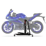 ConStands Motorradheber CS Power Classic-Zentralständer für Yamaha YZF-R3 19-25 Schwarz Matt