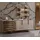 JV Möbel Sideboard 51 x 90 x 228 cm Beige / Gold