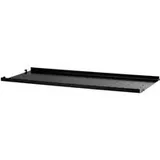 Regalboden Metall niedrige Kante System schwarz 78 x 30 cm