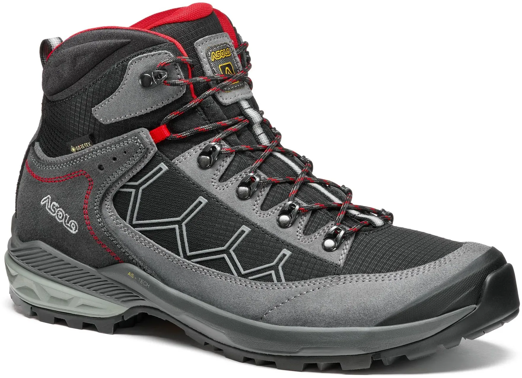 Asolo Herren Falcon EVO MM Wanderstiefel - 45 - Grey-Black