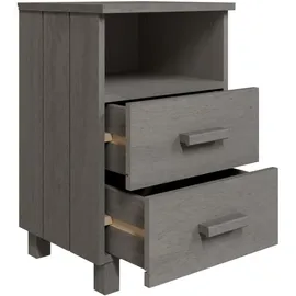 vidaXL Nachtschrank HAMAR 40 x 35 x 62 cm Hellgrau
