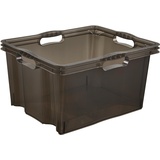 keeeper Multi-Box XL Aufbewahrungsbox mit integrierten Griffen, 24 l, 43 x 35 x 23 cm, Franz, Crystal Grey