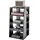 Vevor 5-stufiger Medienständer, Medienständer für DVD-Player/Kabelboxen/Spielekonsolen, Audio Komponentenschrank, StereoKomponenten Rackschrank, höhenverstellbarer Medienaufbewahrungsschrank