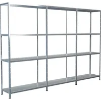 SCHULTE Regalwelt Schulte Set 1 Steckregal und 2 Anbauregale Verzinkt 180 cm x 260 x 35 cm