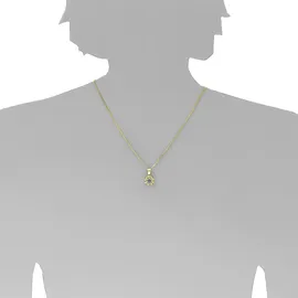 Ostsee-Schmuck Kette mit Anhänger Pia 6 mm Gold