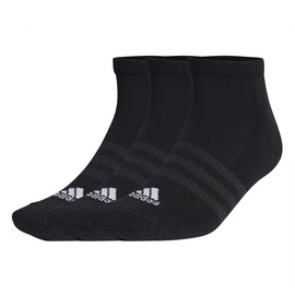 adidas Unisex Cushioned Sportswear 3 Pairs Sneaker-Socken, Black/White, XXL