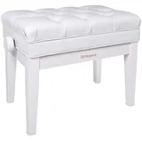 Roland RPB-500PW Klavierbank Vinyl-Sitz Weiß Hochglanz