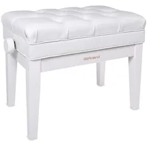 Roland RPB-500PW Klavierbank Vinyl-Sitz Weiß Hochglanz