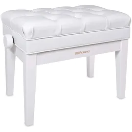 Roland RPB-500PW Klavierbank Vinyl-Sitz Weiß Hochglanz