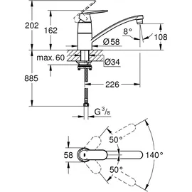 Grohe Eurosmart Cosmopolitan (31170000)