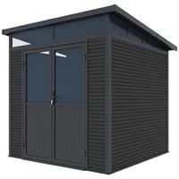 Weide Gartenhaus | Aluminium Gerätehaus mit Doppeltür | 218x218x226