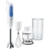 Braun MultiQuick 3 MQ 3025 Omelette Stabmixer weiß/blau