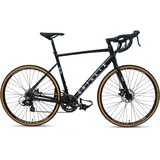 chilliz Gravelbike GL.01 schwarz-matt Rahmenhöhe 54 cm Damen Herren 14 Gänge mech. Scheibenbremse - schwarz,