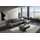 Designwerk Eckcouch Leder 3-Sitzer Grau