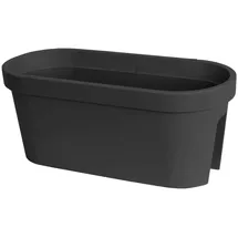 Pflanztopf Geländer 60 59 x 24,5 x 24,5 cm Schwarz