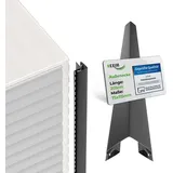 HEXIM Verkleidungspaneel Außeneckprofil anthrazit 1 x 1 x 2,5 m