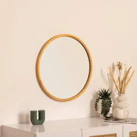 Atmosphera Créateur d'intérieur Runder Spiegel 55 x 55 cm Braun