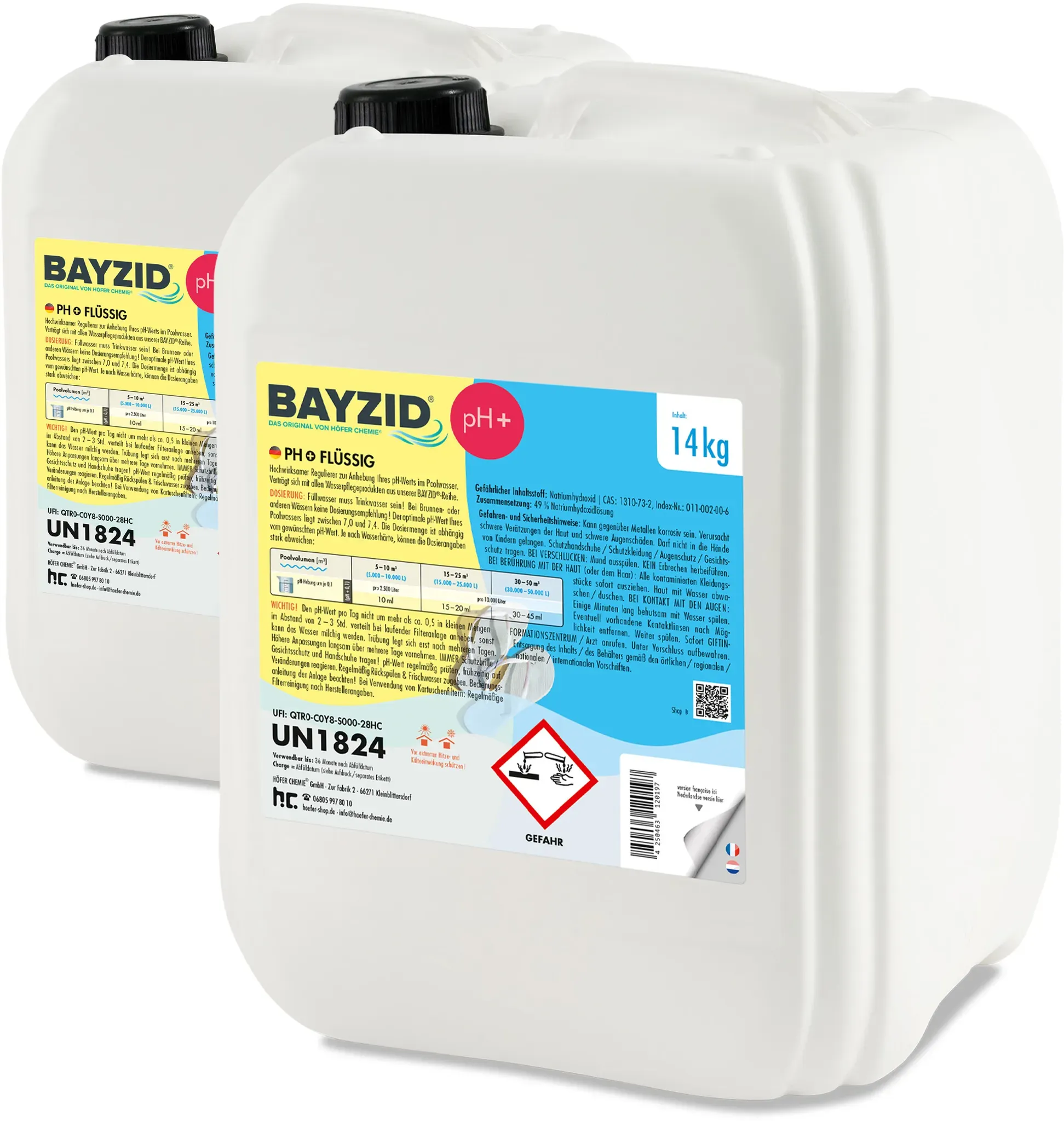 2 x 14 kg BAYZID® pH Plus liquide