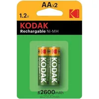 Kodak Aaa 2600mah Ni-mh Wiederaufladbare Batterie 2 Einheiten Grün