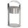 Proregal Robuster Standascher mit Schutzdach für Aussenbereich 15 Liter, HxBxT 120 x 58 x 35 cm Edelstahl
