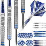Unicorn Information System Unicorn World Champion Natural Dartpfeile, blau/Silber, 23 g