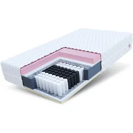 Fdm Taschenfederkernmatratze, Weiß, H2 H3, Füllung: Taschenfederkern, Rechteckig, 180x200 cm, Oeko-Tex® Standard 100, Schlafzimmer, Matratzen Shop, Matratzen, Taschenfederkernmatratzen