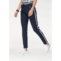 AJC Jogger Pants AJC Gr. 38, N-Gr, blau (marine (hose aus nachhaltigem material)) Damen Hosen im trendigem Retro-Design