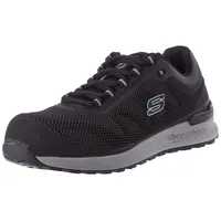 Skechers Herren Bulklin Bragoo Sneaker, Black Kpu Mesh, 44 EU