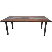 xl moebel gmbh Fluss 220 x 75 x 90 cm braun/blau