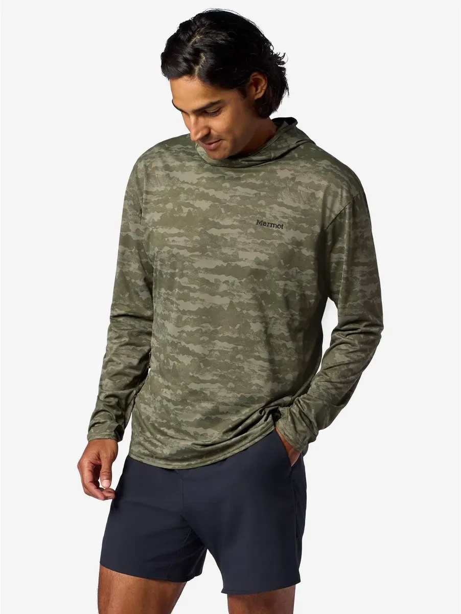 Marmot Airexchange UPF 50 Hoody olive grove lagos (42517) XL