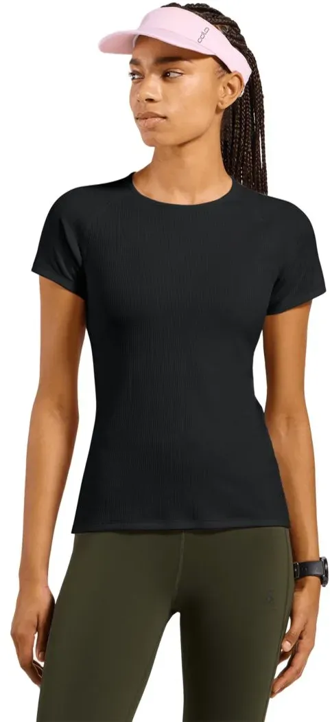 Odlo Damen BL Top T-shirt Crew Neck S/S schwarz