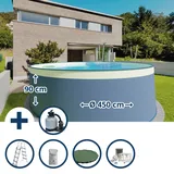 Planet Pool Stahlwandpool Set rund 450 x 90 cm